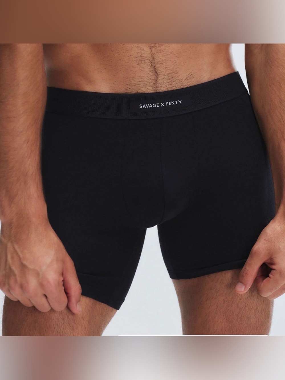 Savage X Fenty Base Boxer Briefs Black - Size XXL